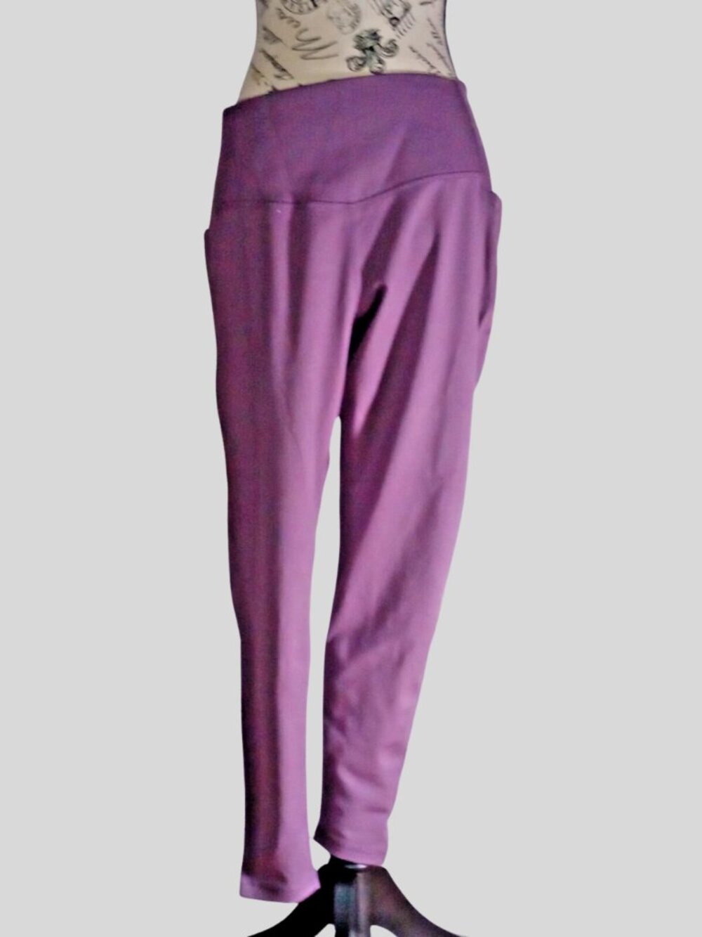 Danskin Purple Ultra High Waist Leggings XL Pockets NWOT